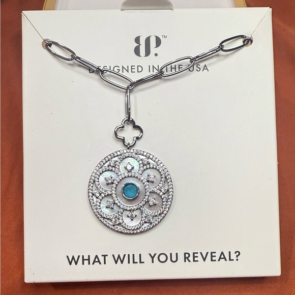 Bomb Party Jewelry - Lillian’s Luxe Ultra Rare Unicorn 🦄 On Hematite Plating With Mother of Pearl NEW